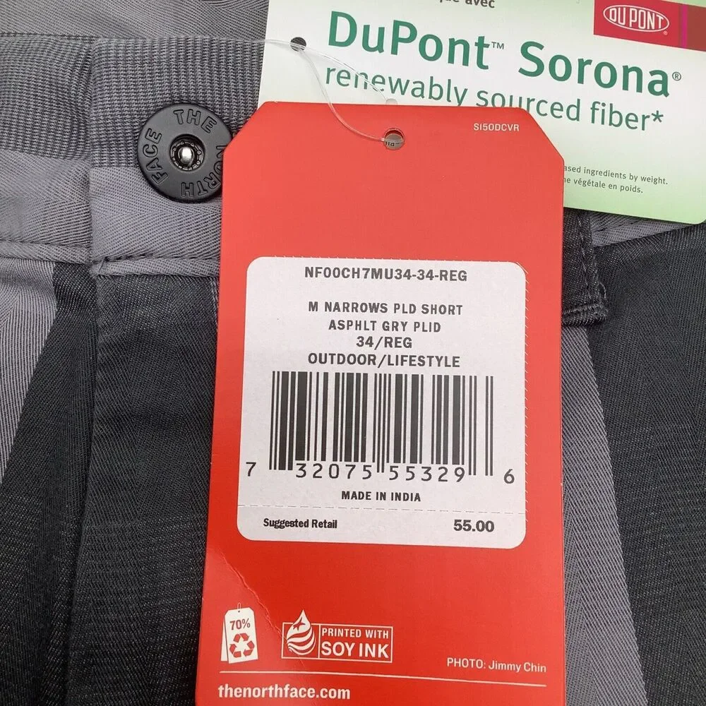 The North Face Mens Narrows Shorts Size‎ 34 NWT